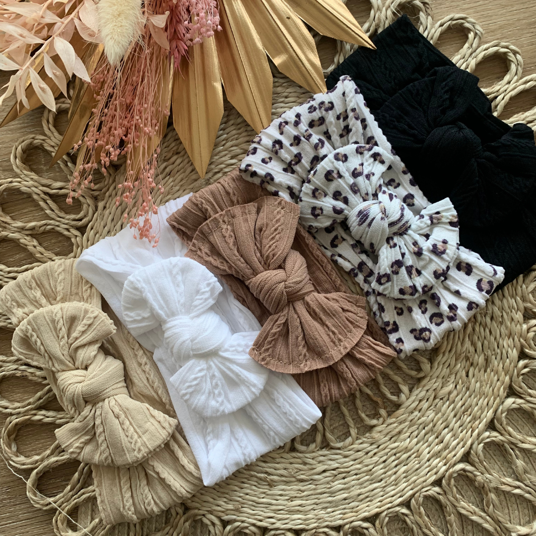 Soft and stretchy girls headband bows - Main Image