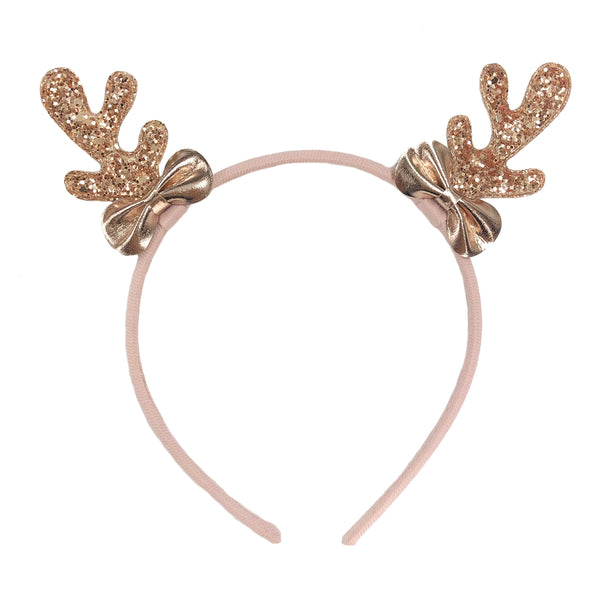 Rose Gold Reindeer Headband - Rockahula
