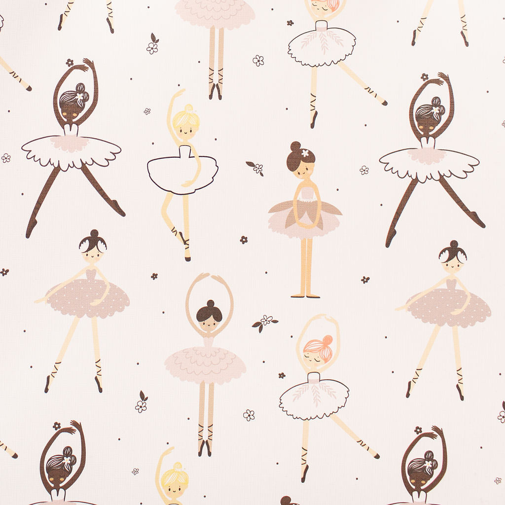 Anti Roll Changing Mat - Ballerinas (Pink) - The Little Bumble Co.