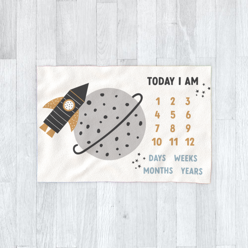 Milestone Blanket - Outer Space - The Little Bumble Co.