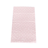 Travel Changing Mat - White Mini Hearts - The Little Bumble Co.