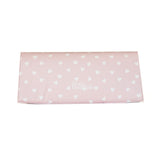 Travel Changing Mat - White Mini Hearts - The Little Bumble Co.