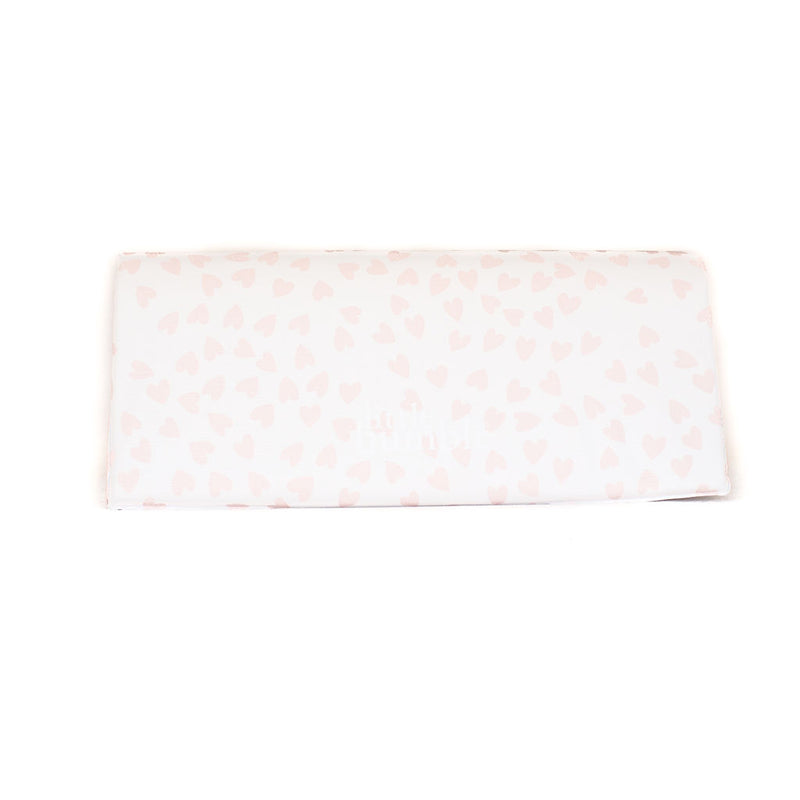 Travel Changing Mat - Pink Mini Hearts - The Little Bumble Co.